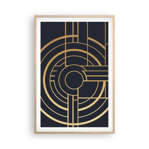 Poster in einem Rahmen aus heller Eiche - Wendungen der Dinge - 61x91 cm