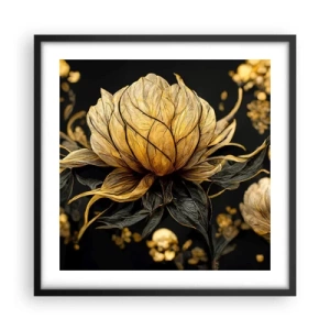 Poster in einem schwarzem Rahmen - Subtile Zerbrechlichkeit - 50x50 cm