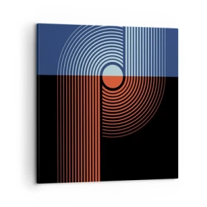 Bild auf Leinwand - Leinwandbild - In einer geometrischen Umarmung - 60x60 cm