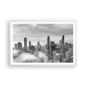 Poster in einem weißen Rahmen - Amerikanische Landschaft - 91x61 cm