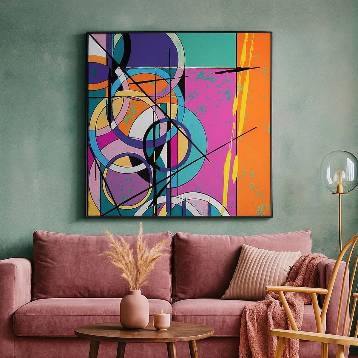 Bild auf Leinwand - Leinwandbild - Rad für Rad - 30x30 cm