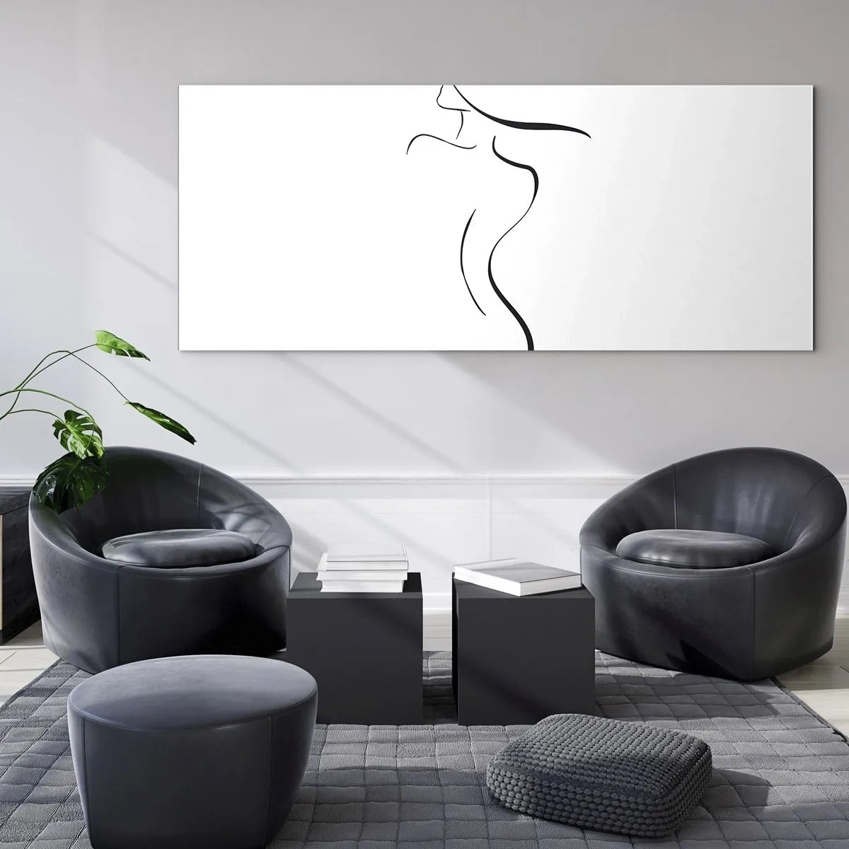 Glasbild - Bild auf glas - Flüchtig wie eine Welle - 100x40 cm
