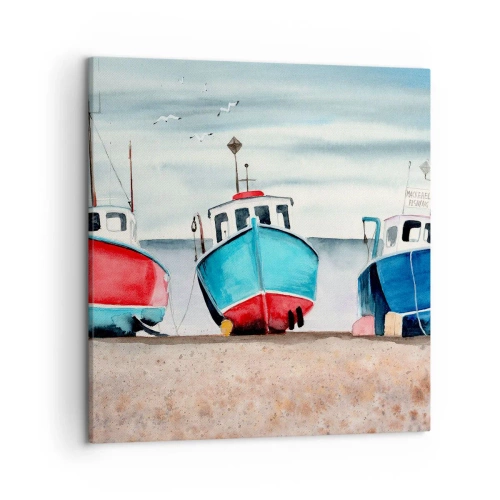 Bild auf Leinwand - Leinwandbild - Bereit zum Fang - 50x50 cm