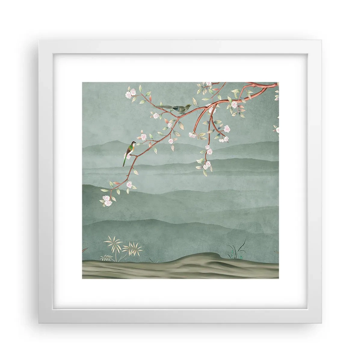 Poster in einem weißen Rahmen - Frühling, oh, du bist es - 30x30 cm