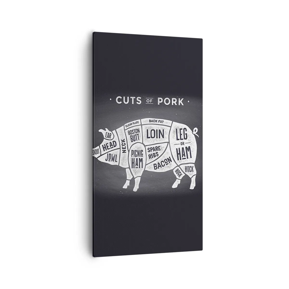 Bild auf Leinwand - Leinwandbild - Metzger Grundierung - 55x100 cm