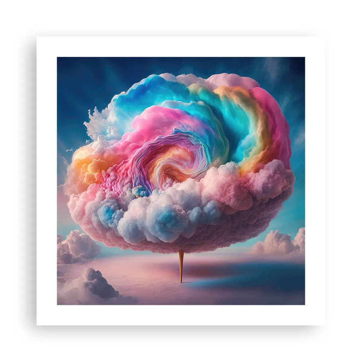 Poster - Traum von einem Vergnügungspark - 50x50 cm