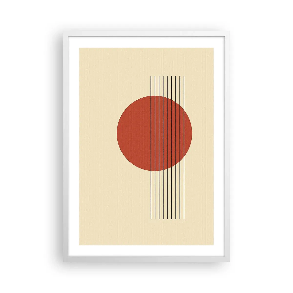 Poster in einem weißen Rahmen - Immer wieder und weiter - 50x70 cm