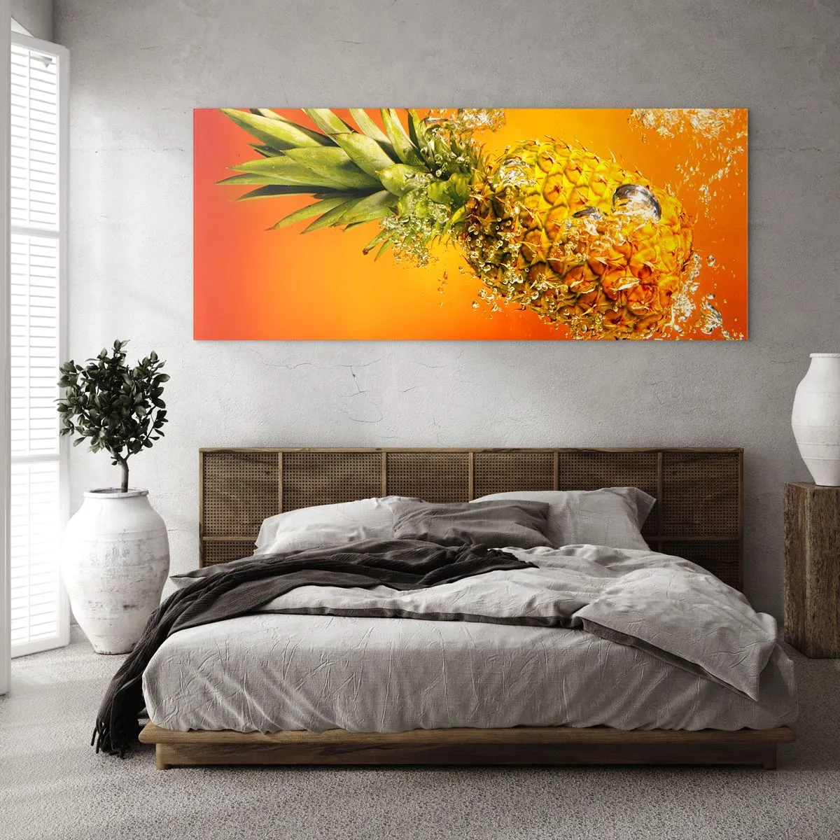 Glasbild - Bild auf glas - Tropisch saftige Frische - 90x30 cm