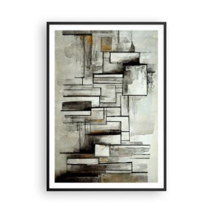 Poster in einem schwarzem Rahmen - Kraft der Einfachheit - 70x100 cm
