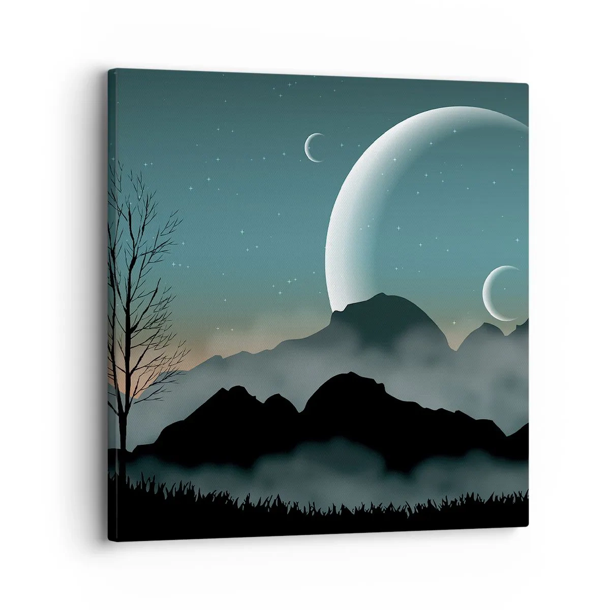 Bild auf Leinwand - Leinwandbild - Karneval in der Sternenacht - 30x30 cm