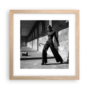 Poster in einem Rahmen aus heller Eiche - Urbane Eleganz - 30x30 cm