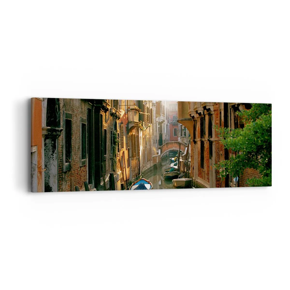 Bild auf Leinwand - Leinwandbild - In einer venezianischen Gasse - 90x30 cm