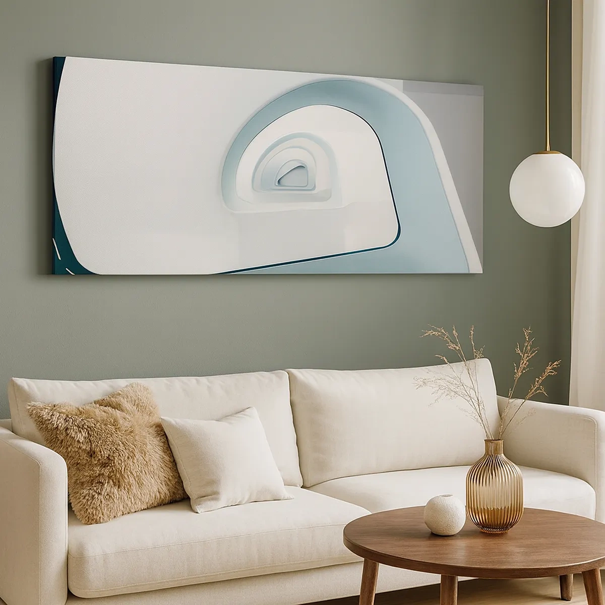 Bild auf Leinwand - Leinwandbild - Bis zum Ende des Blaus - 30x30 cm