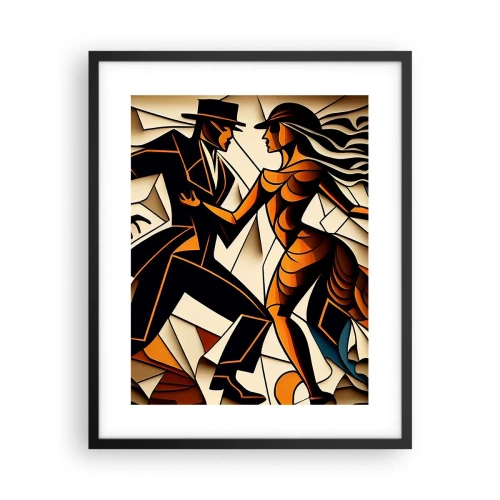 Poster in einem schwarzem Rahmen - Tanz der Passion und Leidenschaft - 40x50 cm