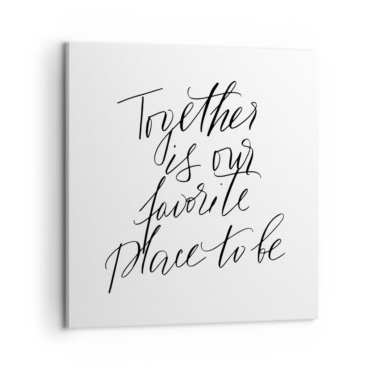 Bild auf Leinwand - Leinwandbild - Fühlst du das auch? - 50x50 cm