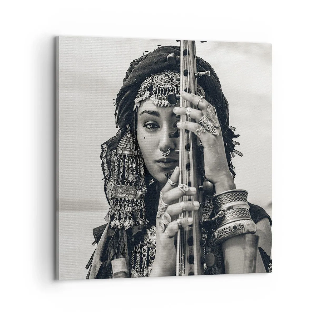 Bild auf Leinwand - Leinwandbild - Die Musik des Orients selbst - 60x60 cm