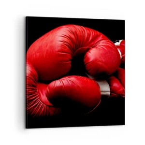 Bild auf Leinwand - Leinwandbild - Die Emotionen des Kampfes liegen hinter uns - 60x60 cm
