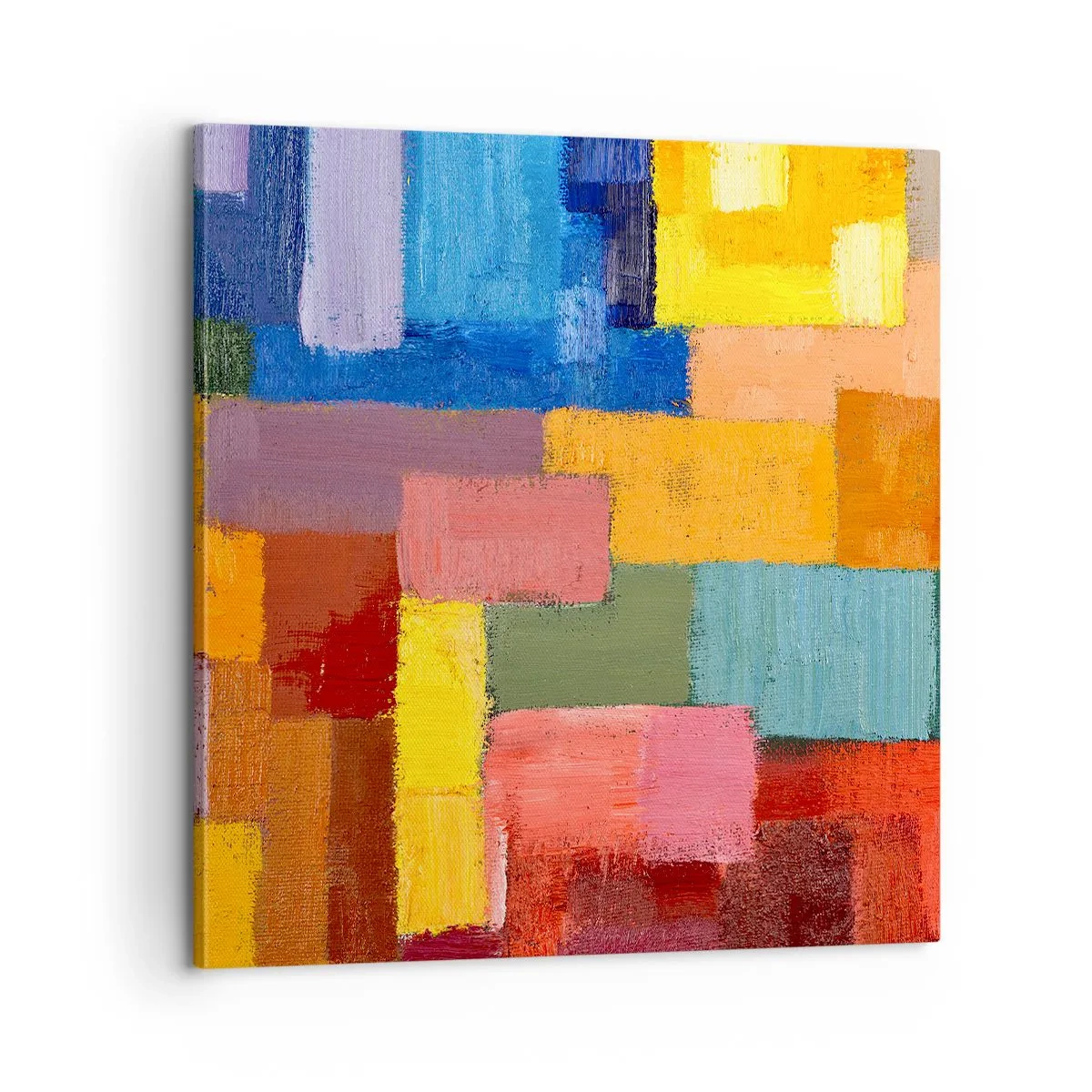 Bild auf Leinwand - Leinwandbild - Jeder ist anders, alle bunt - 60x60 cm
