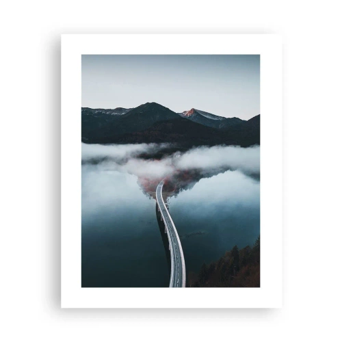 Poster - Über Wasser so glatt wie ein Spiegel - 40x50 cm