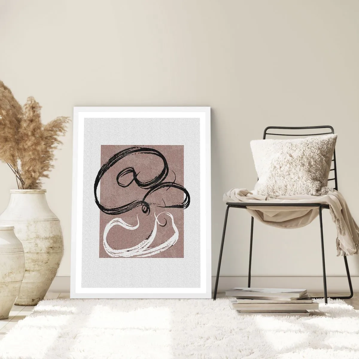 Poster in einem weißen Rahmen - Komposition – die Suche nach Fülle - 70x100 cm