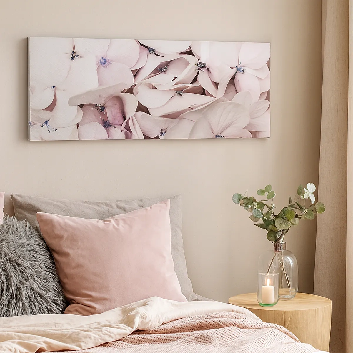 Bild auf Leinwand - Leinwandbild - In einer Blumenflut - 30x30 cm