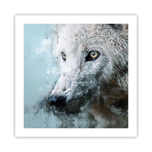 Poster - Lerne die Wolfsseele kennen - 50x50 cm