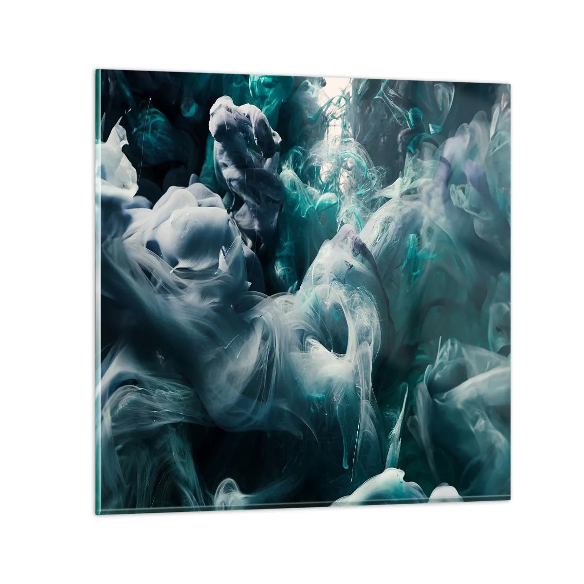 Glasbild - Bild auf glas - Farbbewegung - 50x50 cm