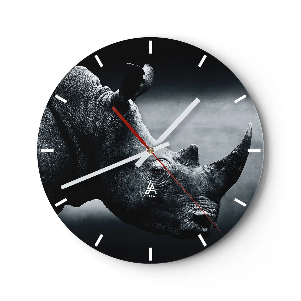 Wanduhr - Glasuhr - Richtiges Profil - 40x40 cm