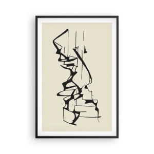 Poster in einem schwarzem Rahmen - Vielleicht eine Landschaft - 61x91 cm