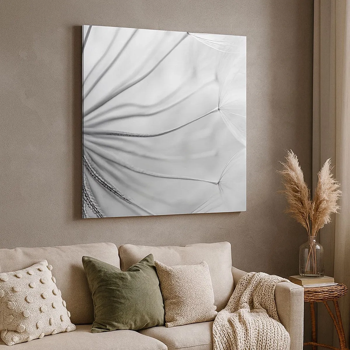 Bild auf Leinwand - Leinwandbild - Löwenzahn, Drachen - 30x30 cm