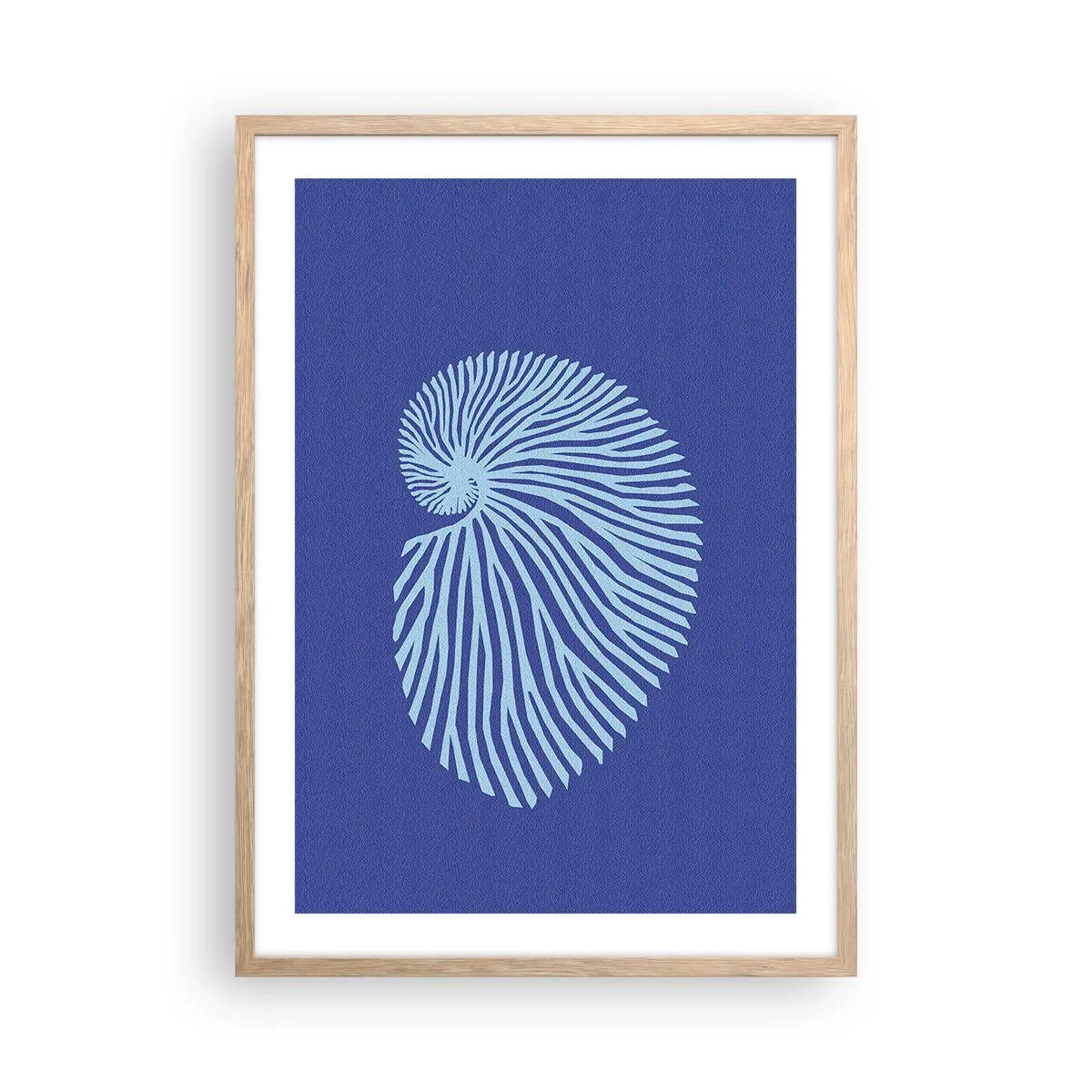 Poster in einem Rahmen aus heller Eiche - Geburt der Muschel - 50x70 cm