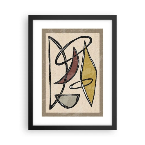 Poster in einem schwarzem Rahmen - Vertikale und Horizontale - 30x40 cm