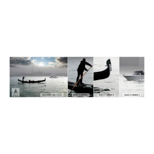 Fototapeten Muster Selbstklebend Deluxe Sticker - Eine fabelhafte Stadt aus Wasser und Nebel - Landschaft, Stadt, Venedig - 100x30 cm