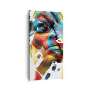 Bild auf Leinwand - Leinwandbild - Eine bunte Persönlichkeit - 65x120 cm