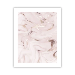 Poster - In einem rosa Schal - 40x50 cm