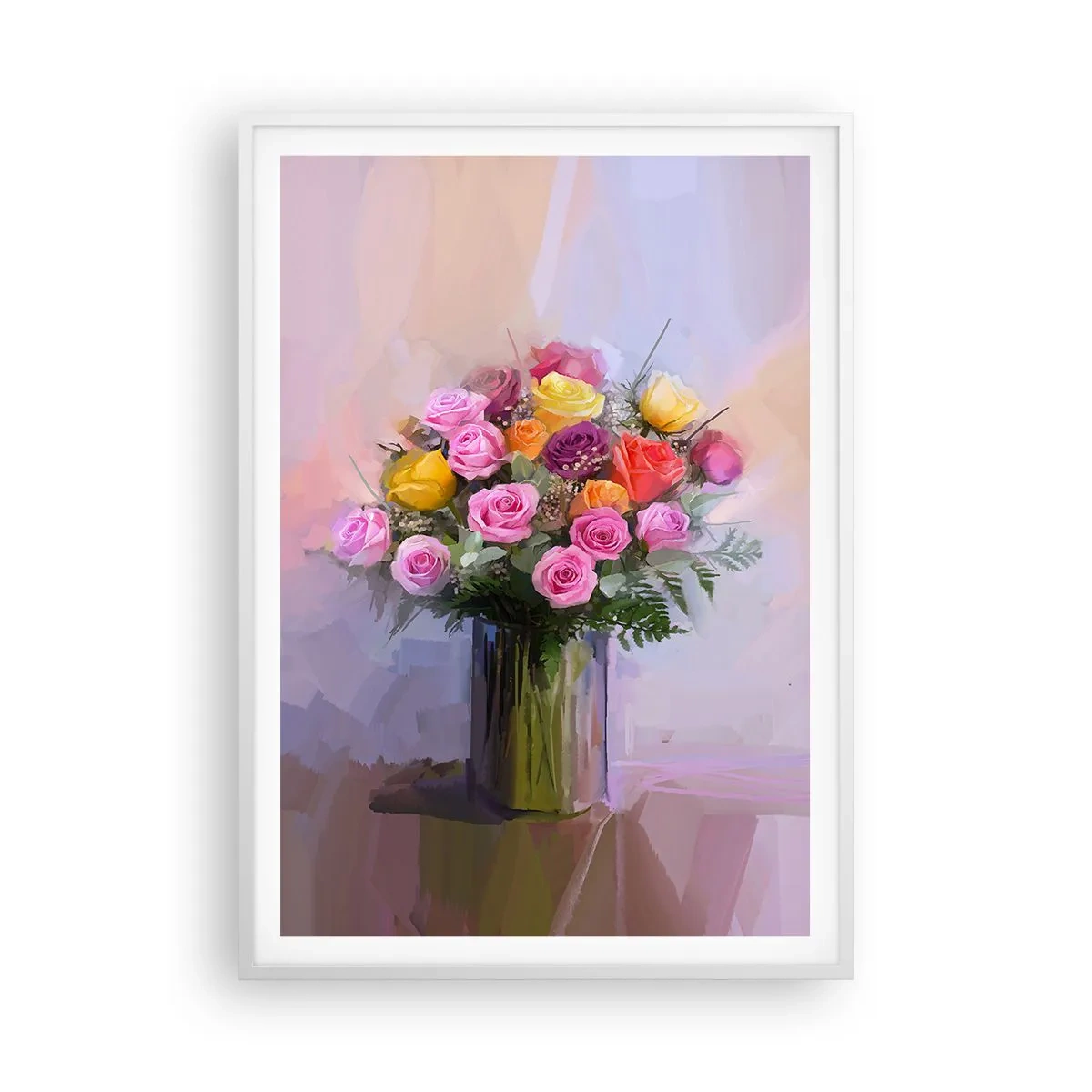 Poster in einem weißen Rahmen - Festgehaltene Schönheit - 70x100 cm