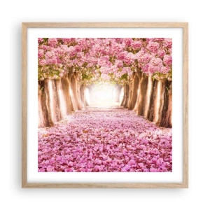 Poster in einem Rahmen aus heller Eiche - Der Weg ins Paradies - 50x50 cm