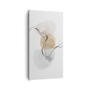 Bild auf Leinwand - Leinwandbild - Luftperlen - 55x100 cm