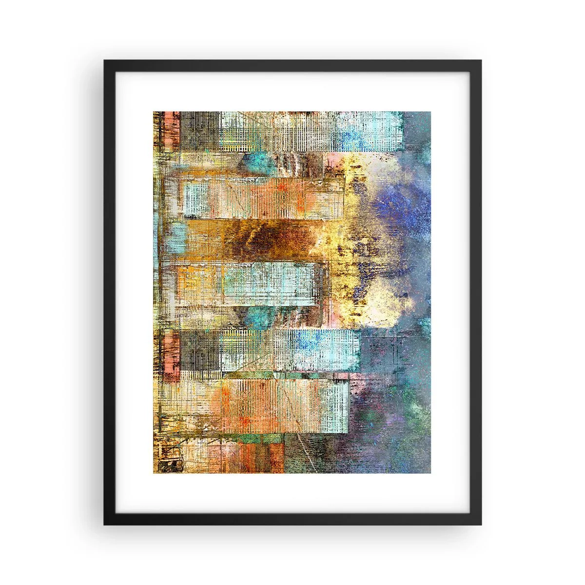 Poster in einem schwarzem Rahmen - Sonnige Metropole - 40x50 cm