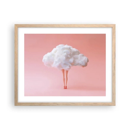 Poster in einem Rahmen aus heller Eiche - Süßes Versprechen - 50x40 cm