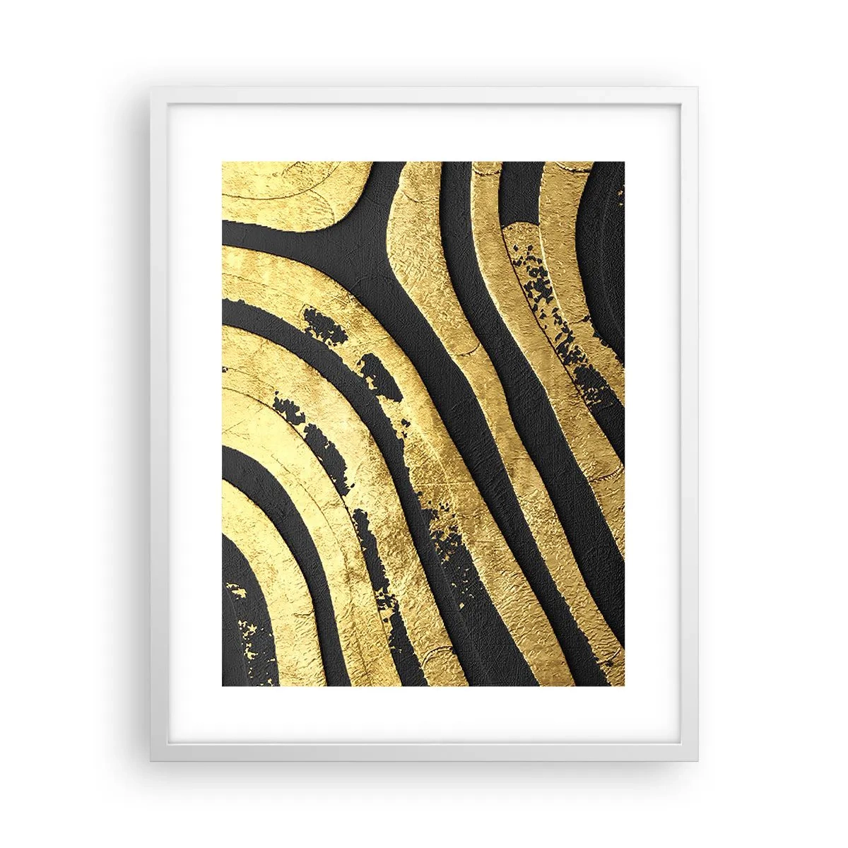 Poster in einem weißen Rahmen - Alles fließt - 40x50 cm