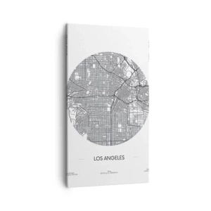 Bild auf Leinwand - Leinwandbild - Anatomie von Los Angeles - 45x80 cm