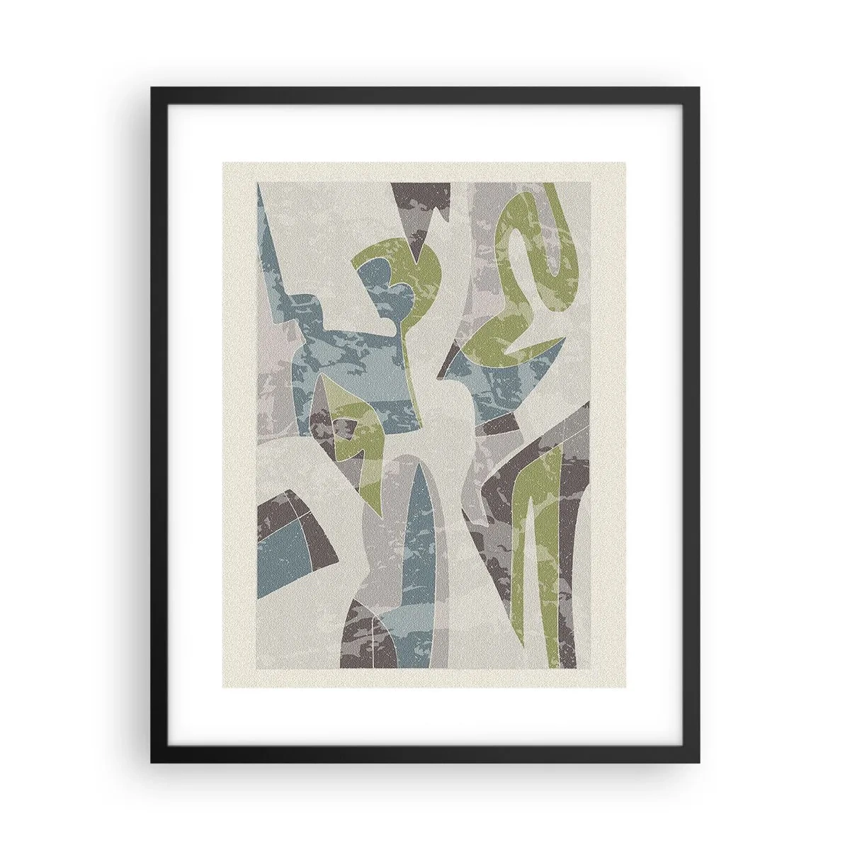 Poster in einem schwarzem Rahmen - Komposition hinter dem Glas - 40x50 cm