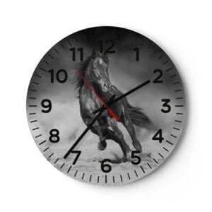 Wanduhr - Glasuhr - Würdig des Emirs selbst - 30x30 cm
