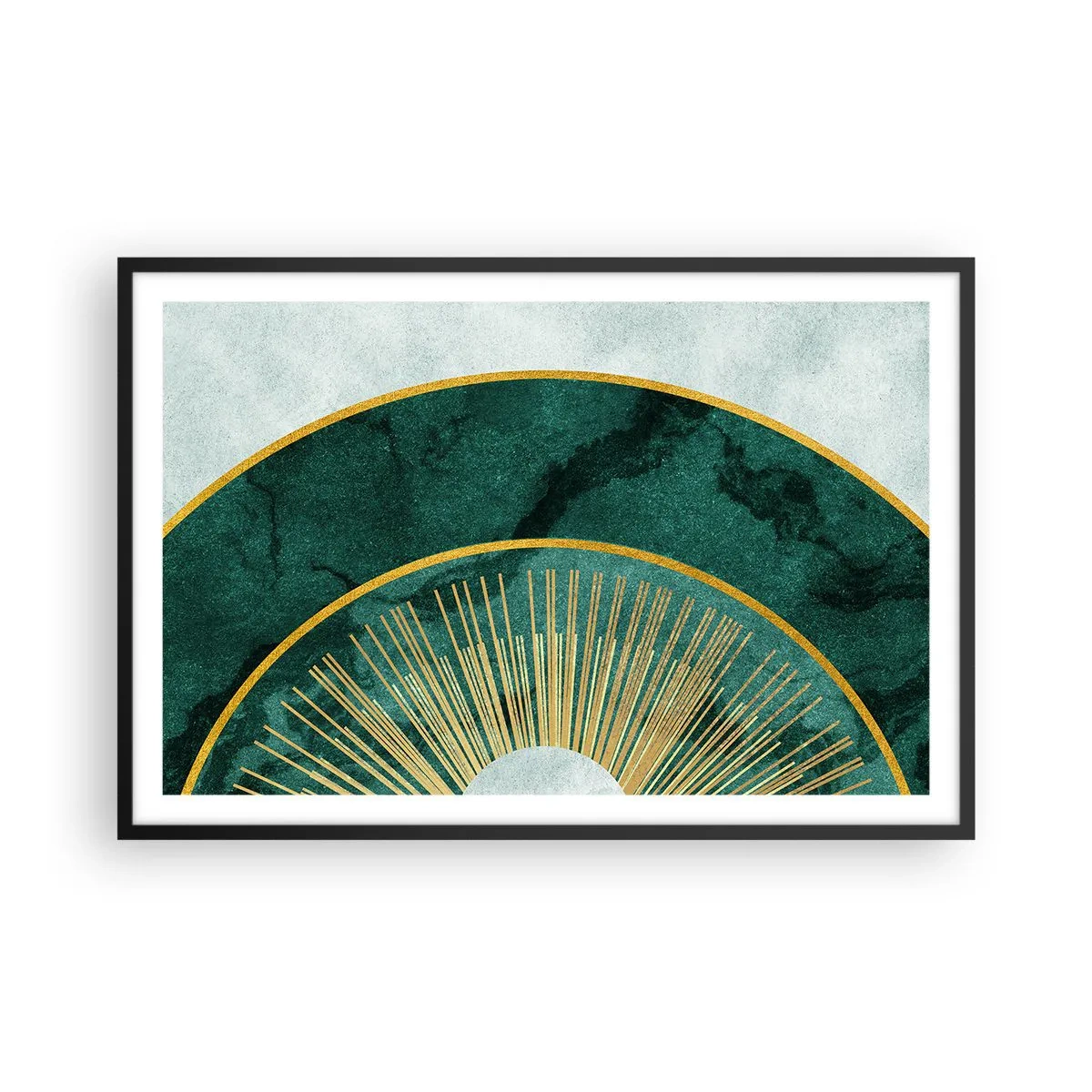 Poster in einem schwarzem Rahmen - Anderes Sonnensystem - 91x61 cm