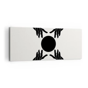 Bild auf Leinwand - Leinwandbild - Geheimes Zeichen - 100x40 cm