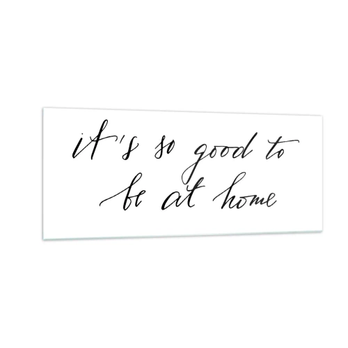 Glasbild - Bild auf glas - Die ganze Wahrheit - 100x40 cm