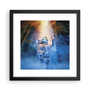 Poster in einem schwarzem Rahmen - Endlich am Ende - 30x30 cm