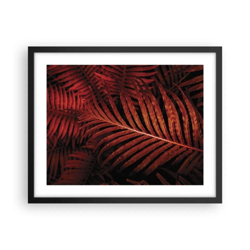 Poster in einem schwarzem Rahmen - Die Hitze des Lebens - 50x40 cm