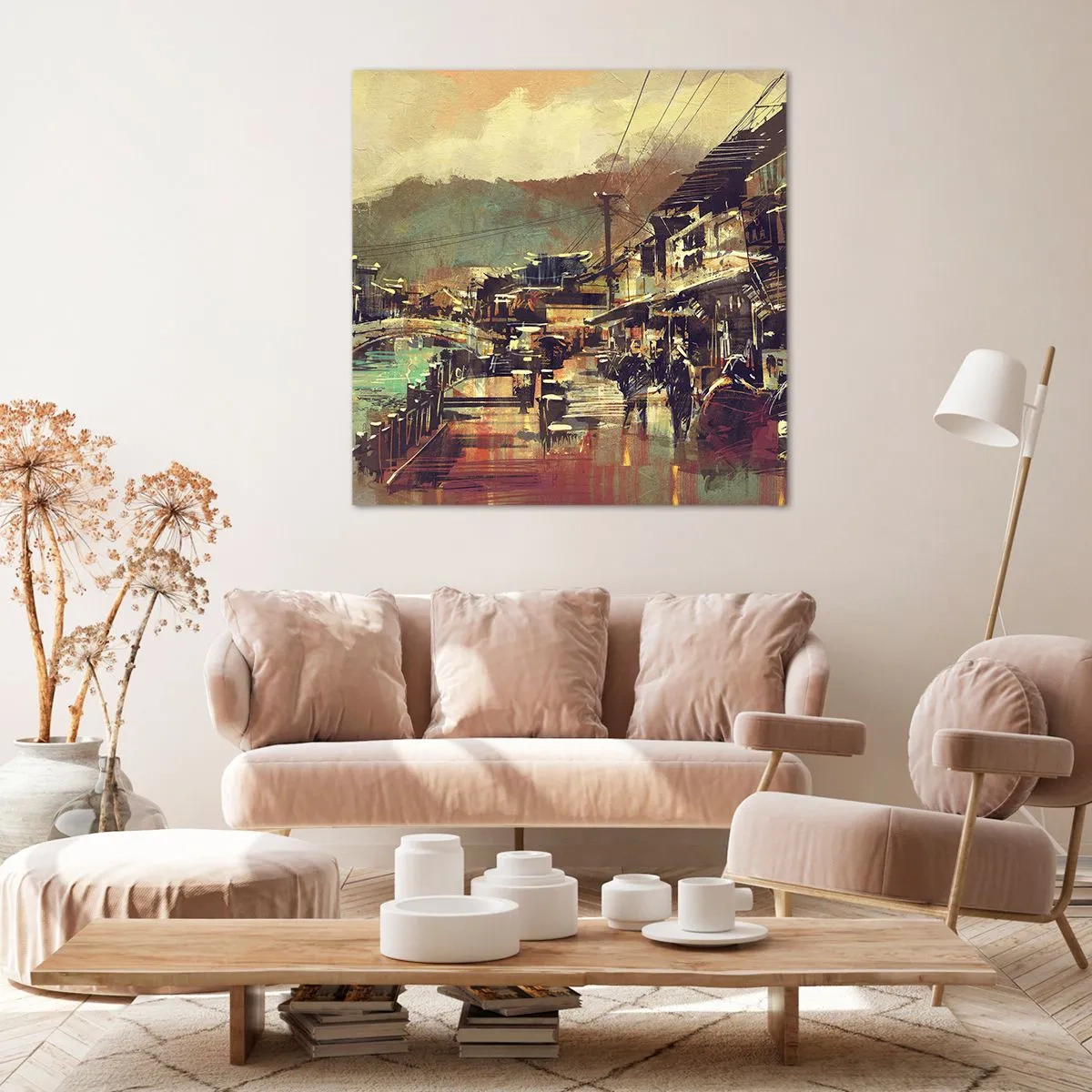 Bild auf Leinwand - Leinwandbild - Das Leben als Reichtum an Grau - 60x60 cm